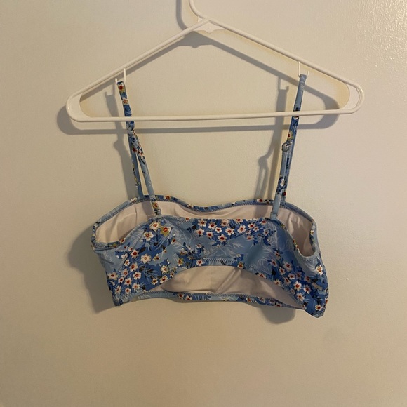 2 PIECE- Light Blue Floral High Waisted Bikini Set - Picture 3 of 5